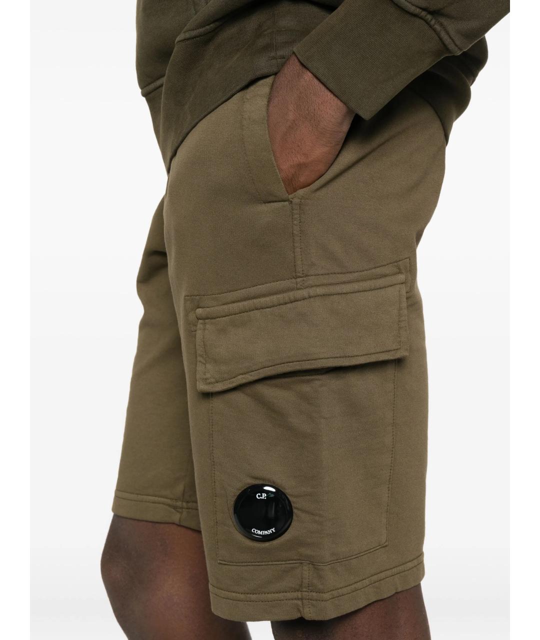 CP COMPANY Хаки хлопковые шорты, фото 5
