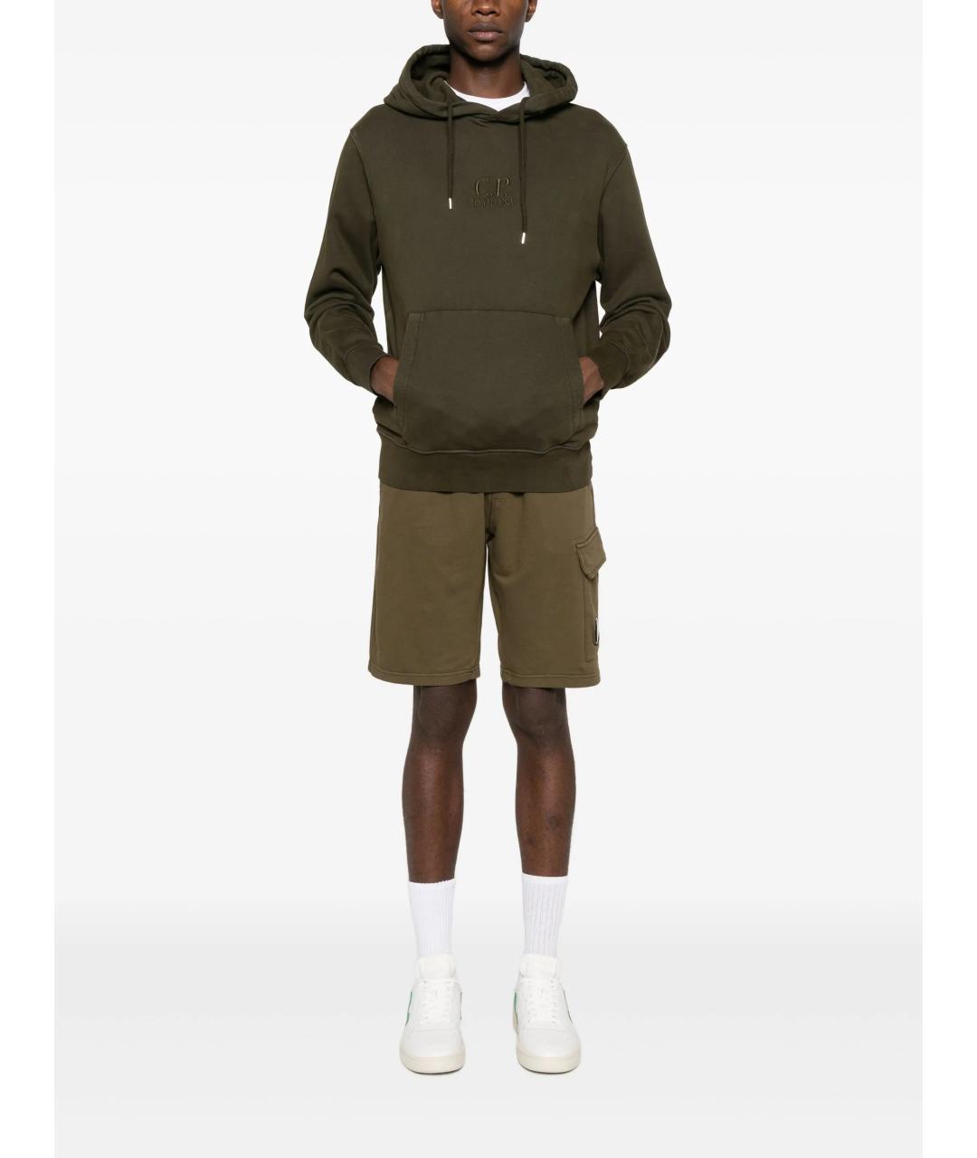 CP COMPANY Хаки хлопковые шорты, фото 2