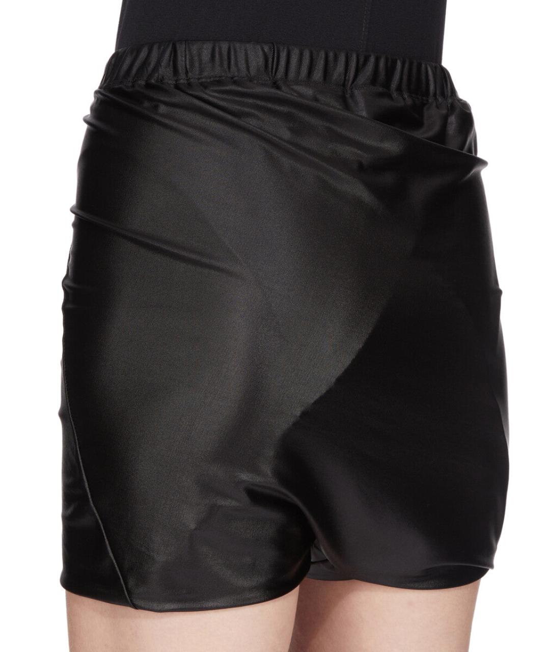 RICK OWENS DRKSHDW Черные ацетатные шорты, фото 6