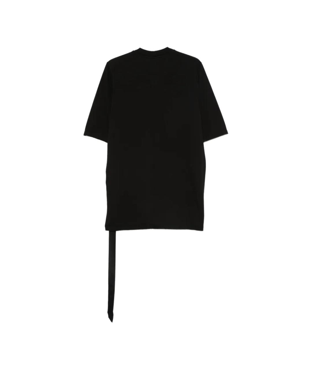 RICK OWENS DRKSHDW Черная хлопковая футболка, фото 2