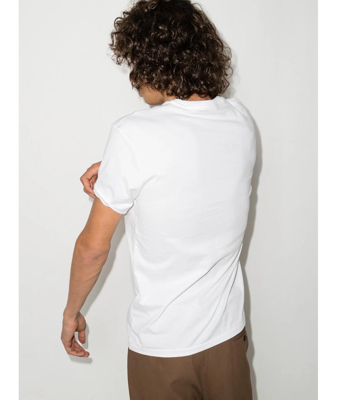 POLO RALPH LAUREN Белая хлопковая футболка, фото 3