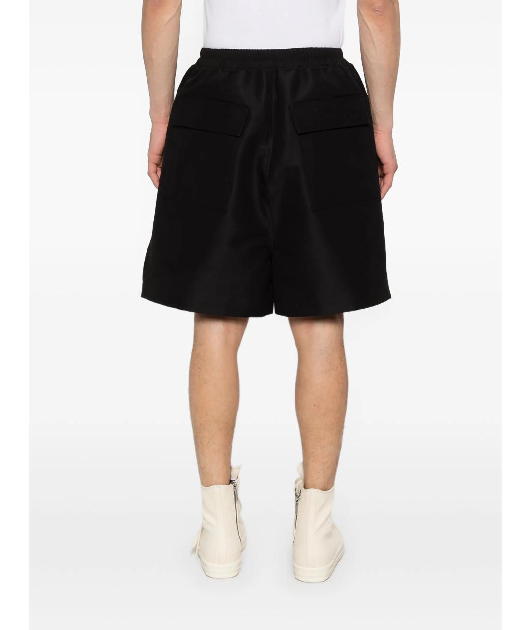 RICK OWENS Черные хлопковые шорты, фото 3