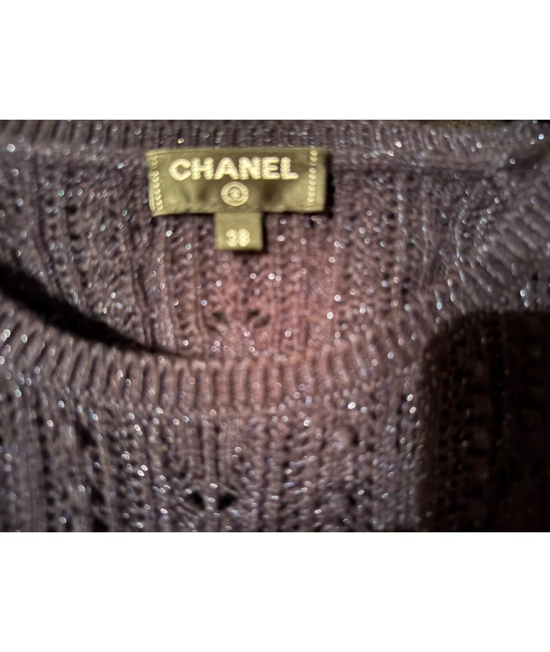 CHANEL Темно-синее кашемировое платье, фото 3