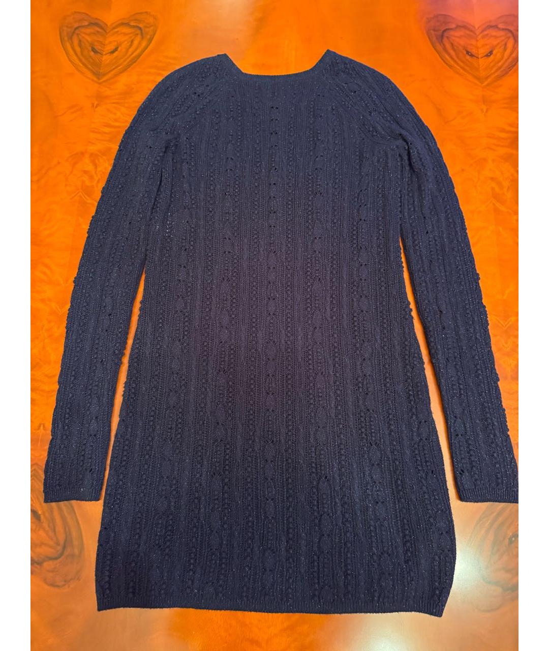 CHANEL Темно-синее кашемировое платье, фото 2