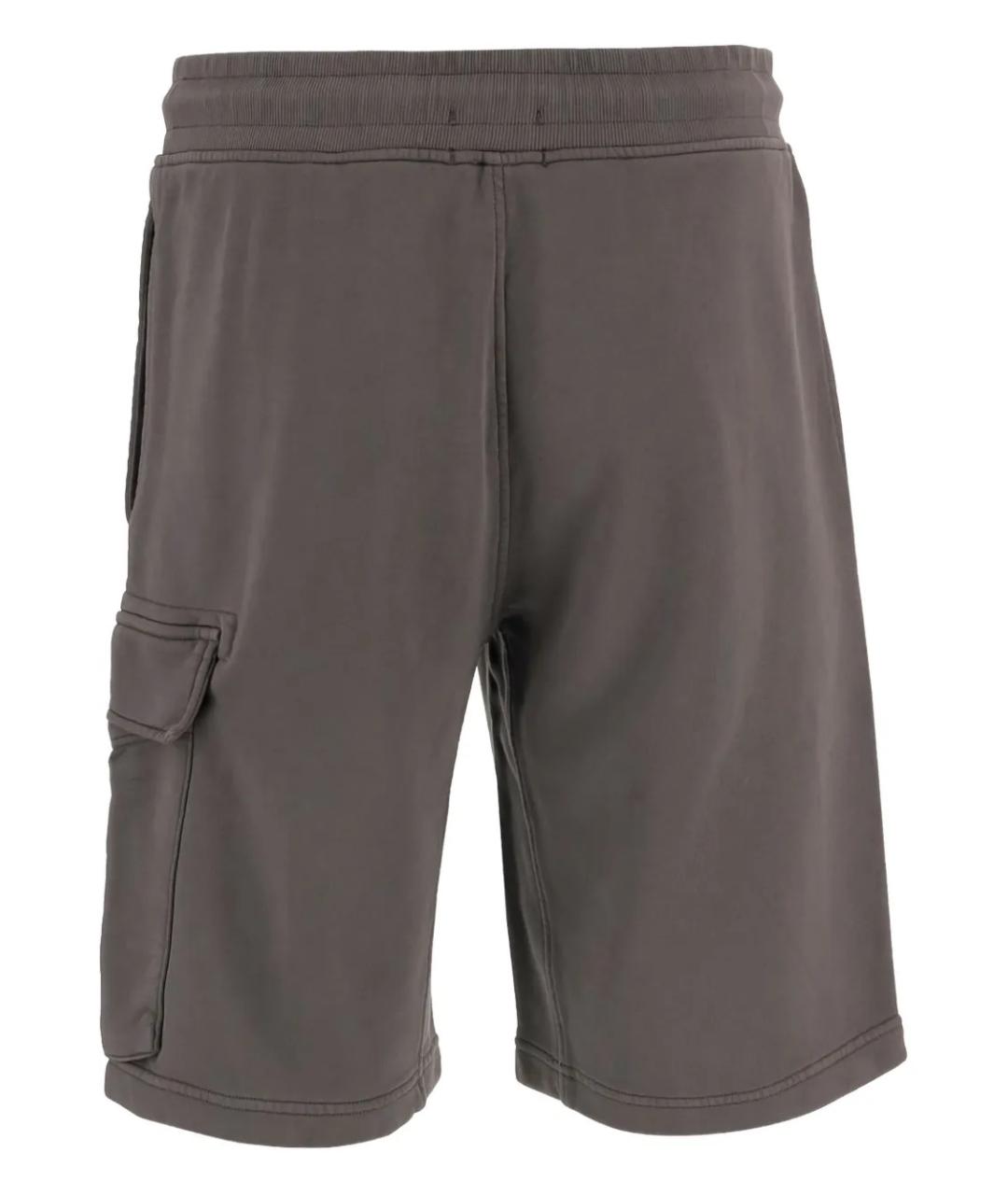 CP COMPANY Серые хлопковые шорты, фото 2