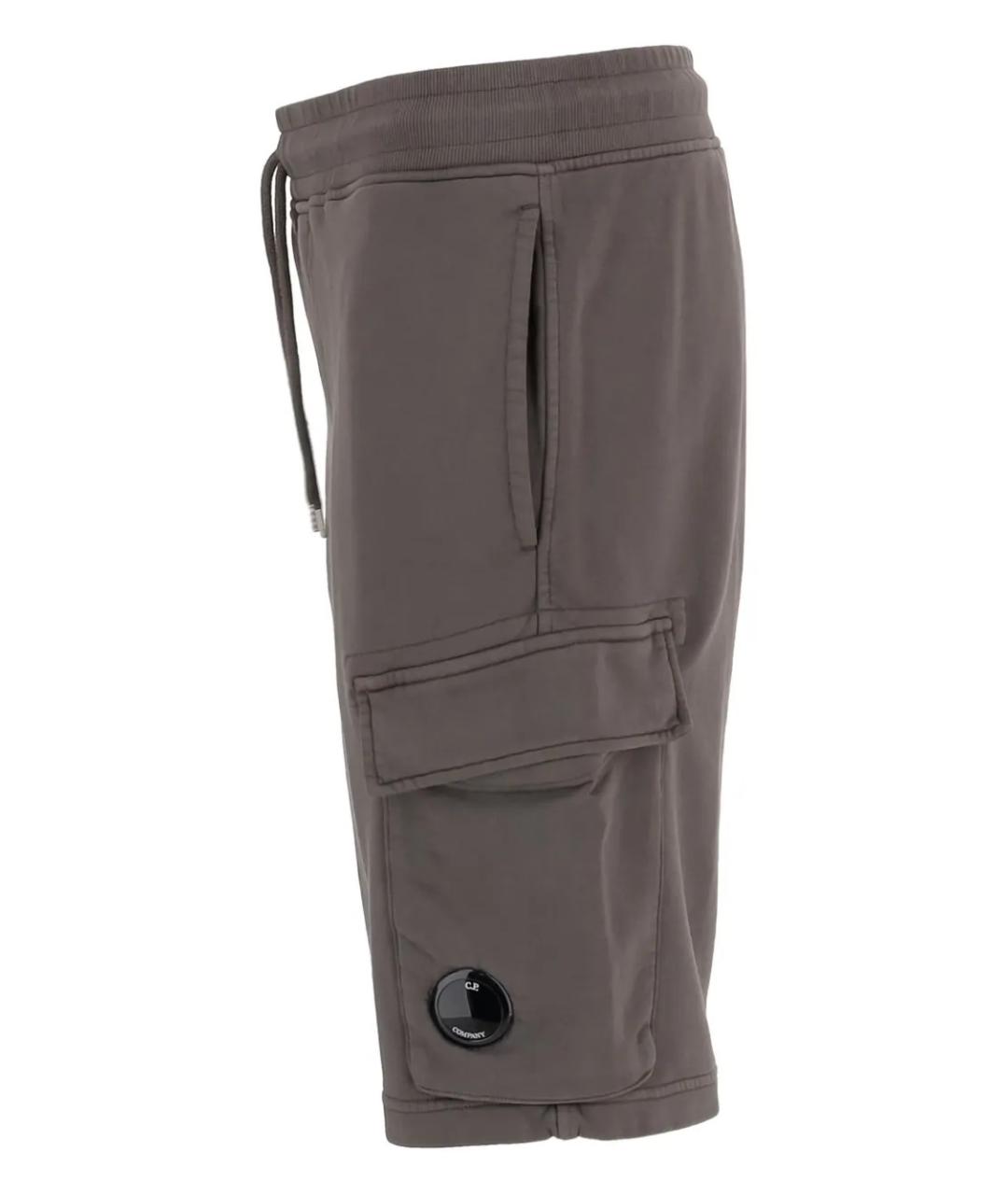 CP COMPANY Серые хлопковые шорты, фото 3