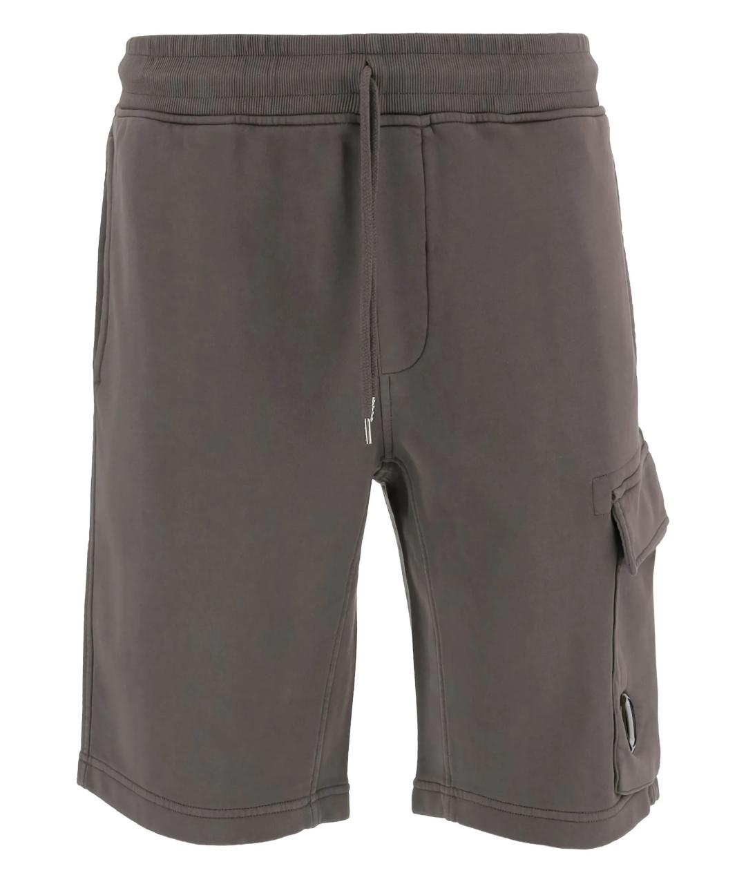 CP COMPANY Серые хлопковые шорты, фото 1