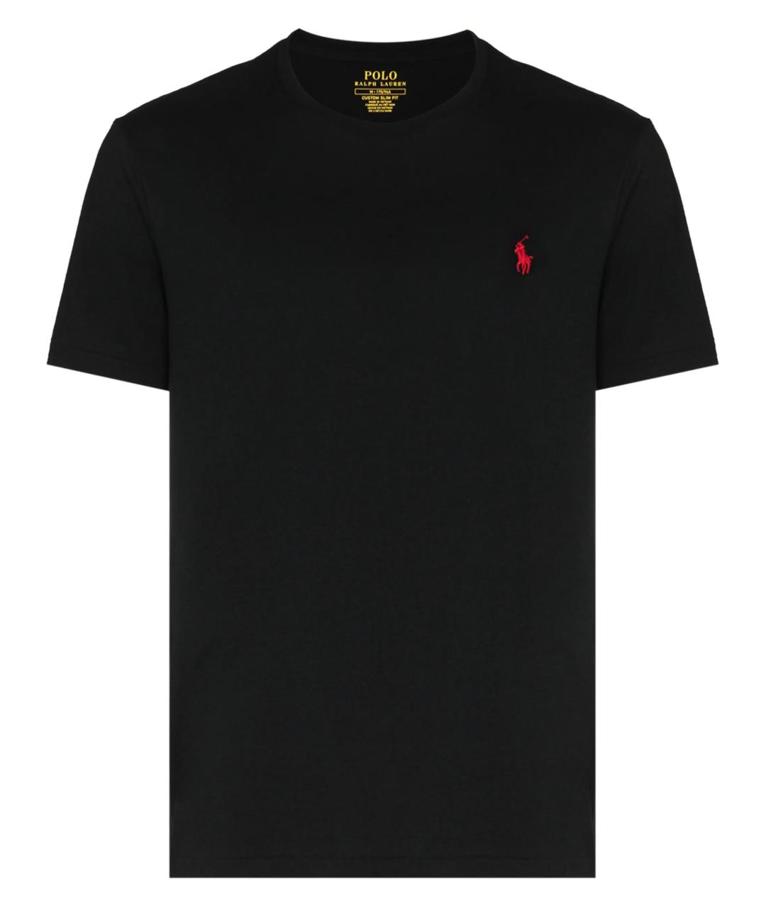 POLO RALPH LAUREN Черная хлопковая футболка, фото 1