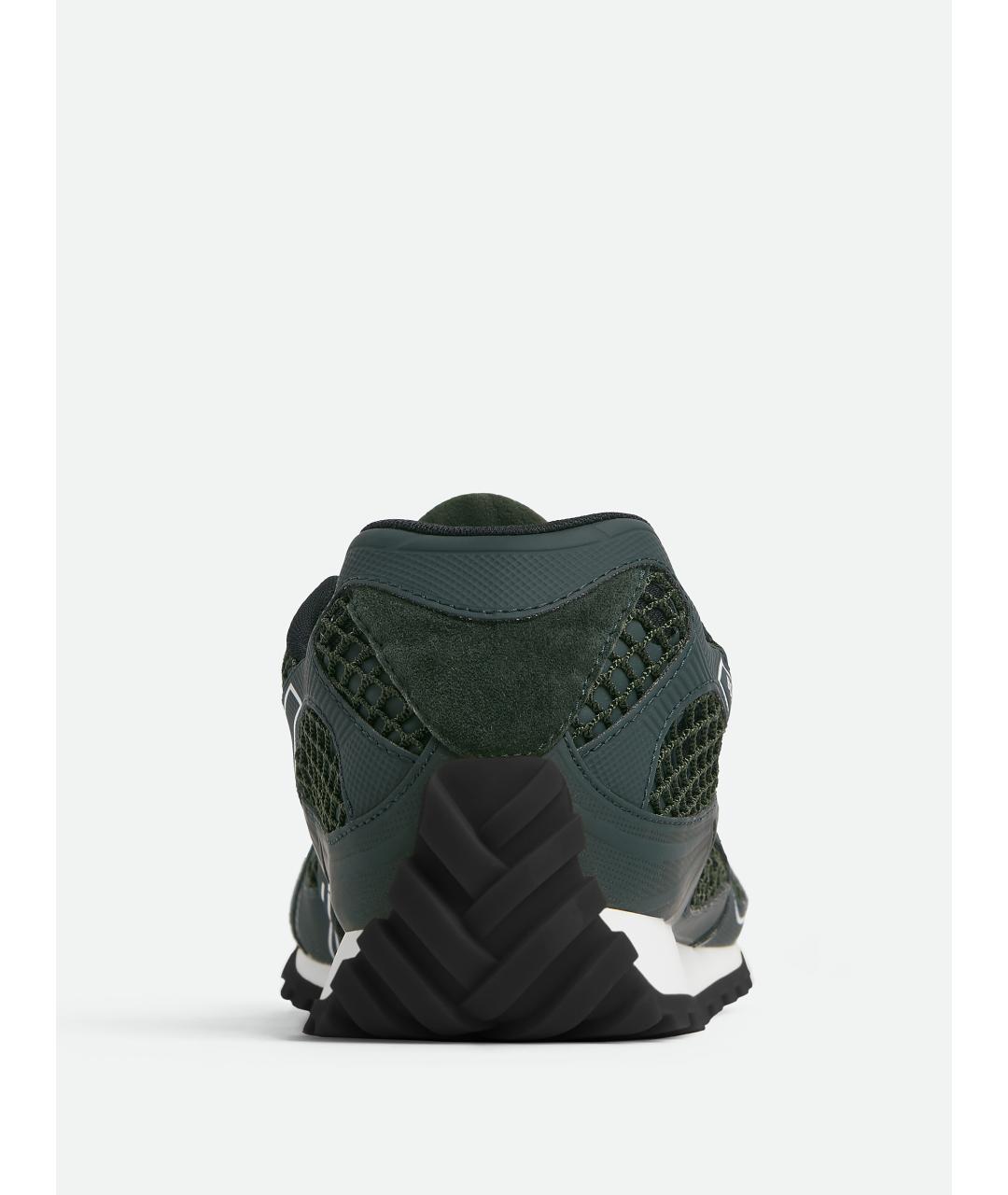 BOTTEGA VENETA Зеленые низкие кроссовки / кеды, фото 5