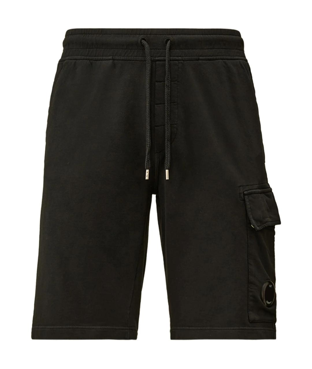 CP COMPANY Черные хлопковые шорты, фото 1