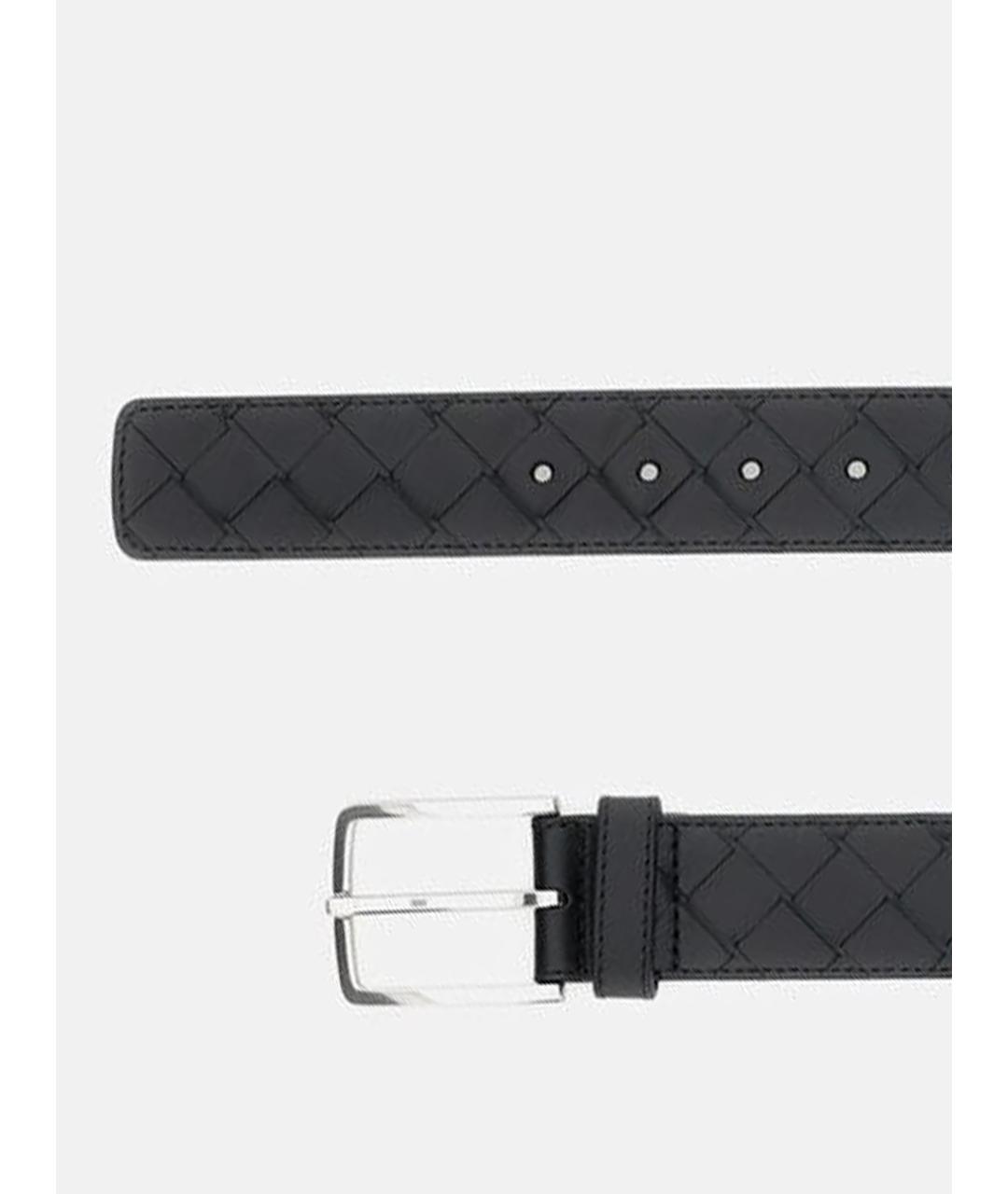 BOTTEGA VENETA Черный кожаный ремень, фото 2