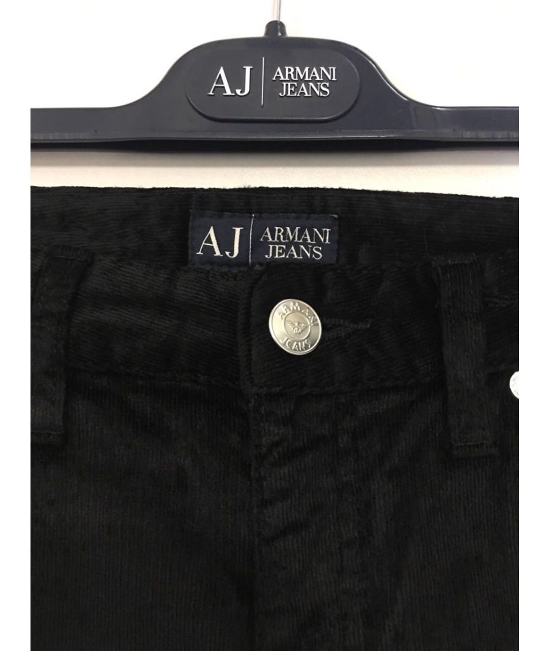 ARMANI JEANS Черные хлопко-эластановые джинсы клеш, фото 8