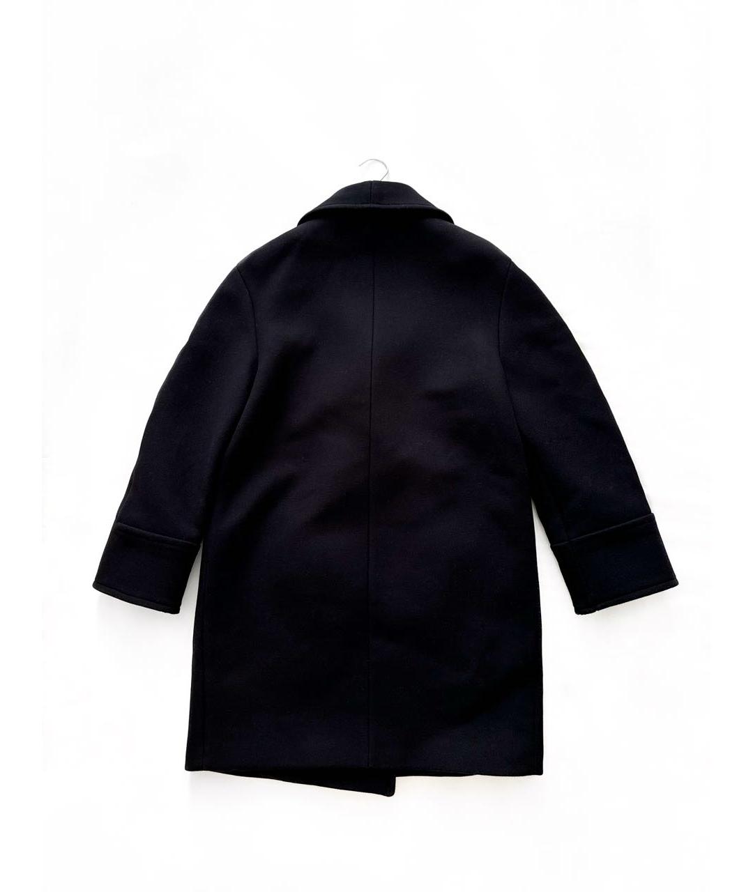 BALMAIN Темно-синее шерстяное пальто, фото 2