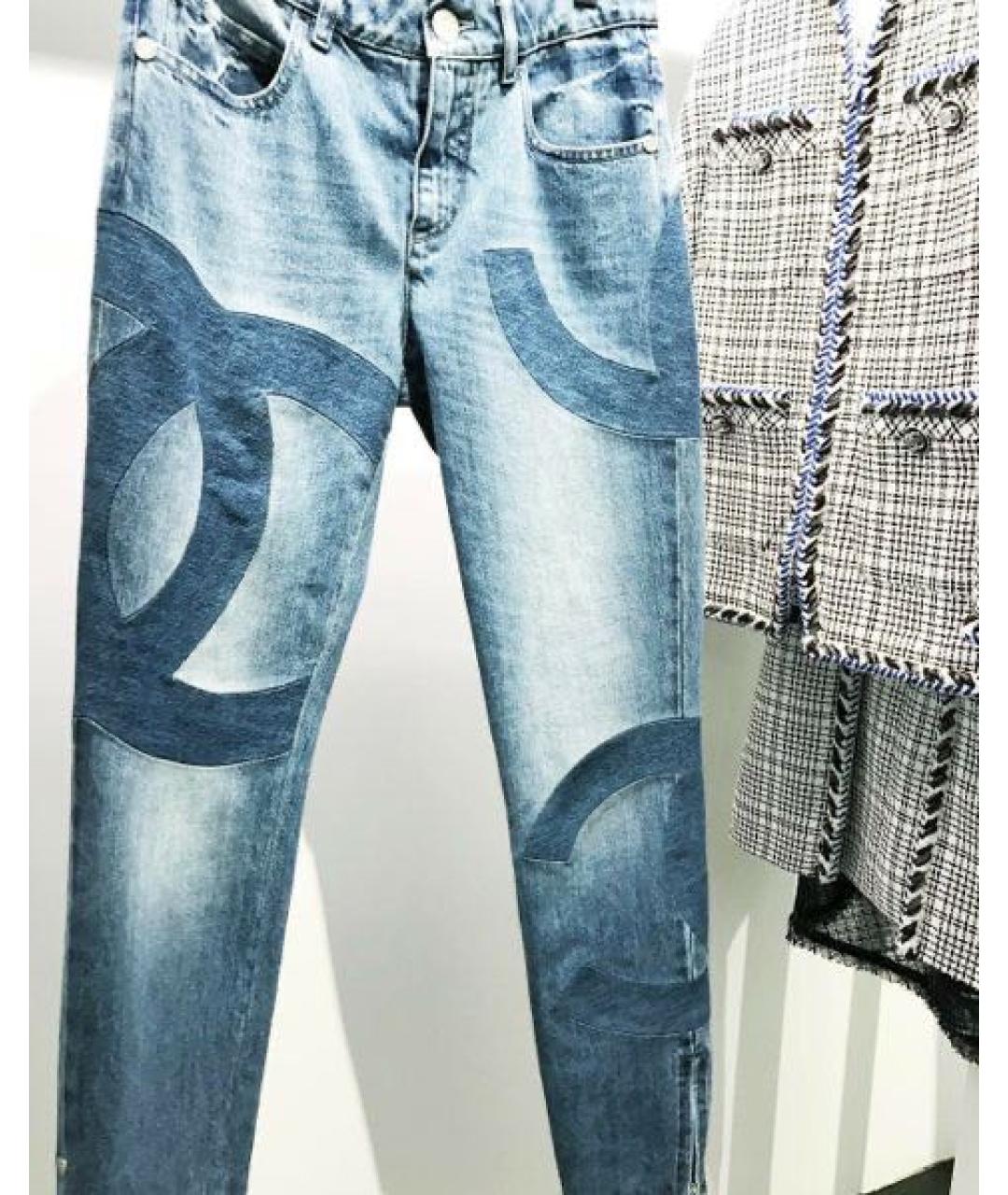 CHANEL Синие прямые джинсы, фото 8