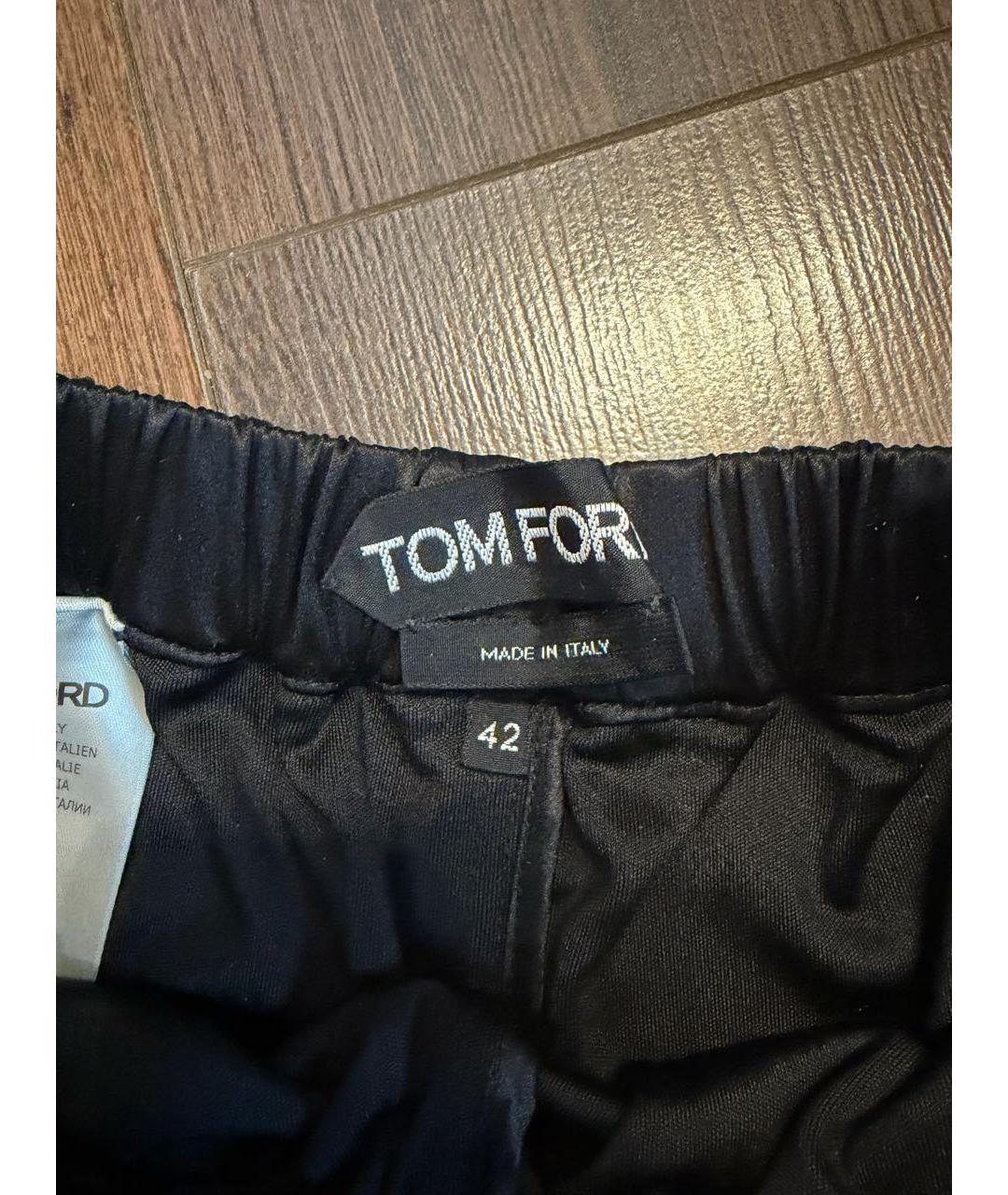 TOM FORD Черные хлопковые шорты, фото 6