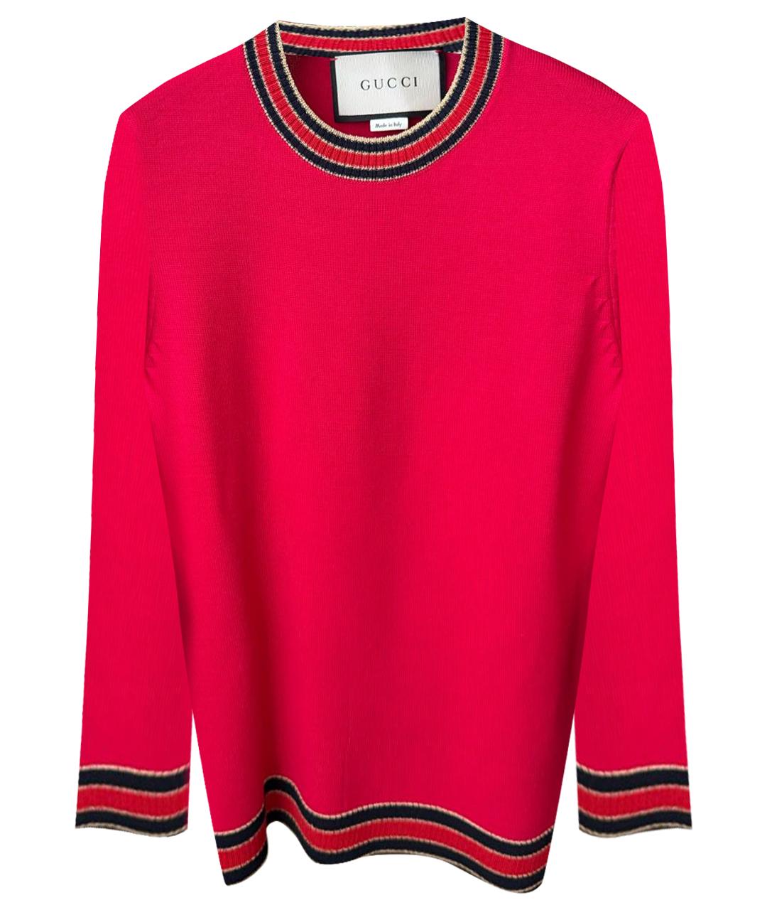 GUCCI Фуксия шерстяной джемпер / свитер, фото 1