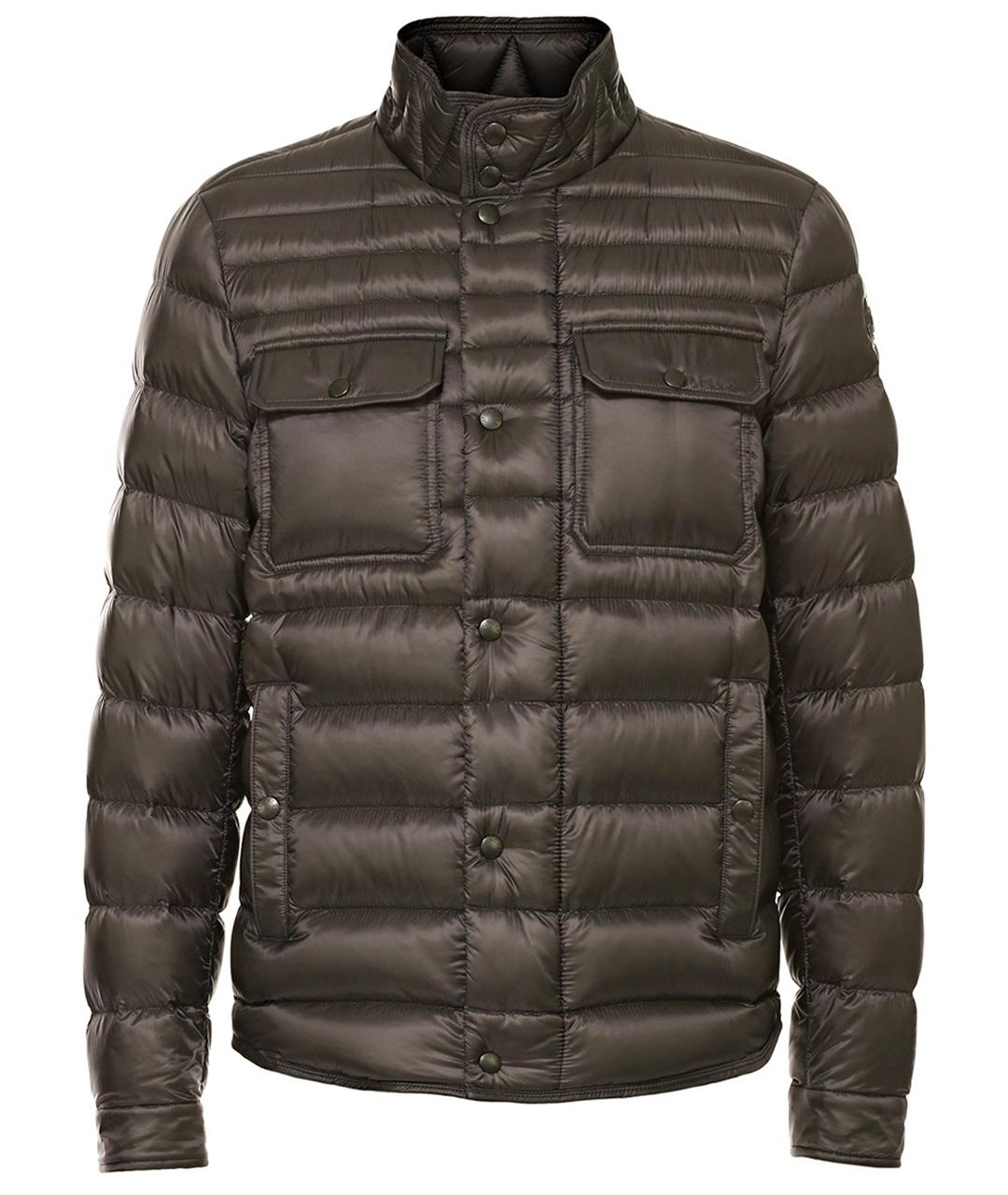 MONCLER Коричневая полиэстеровая куртка, фото 1