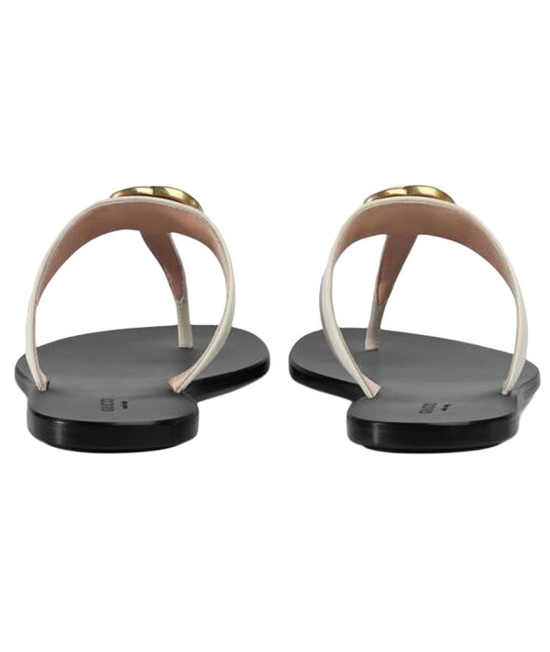 GUCCI Кожаные шлепанцы, фото 5