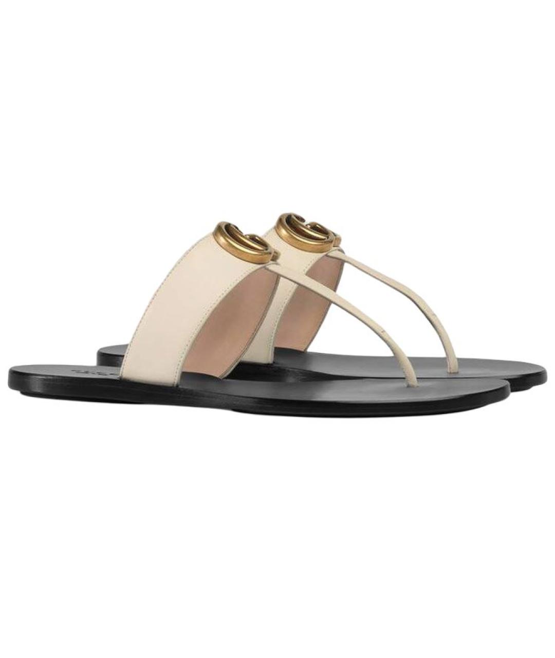 GUCCI Кожаные шлепанцы, фото 3