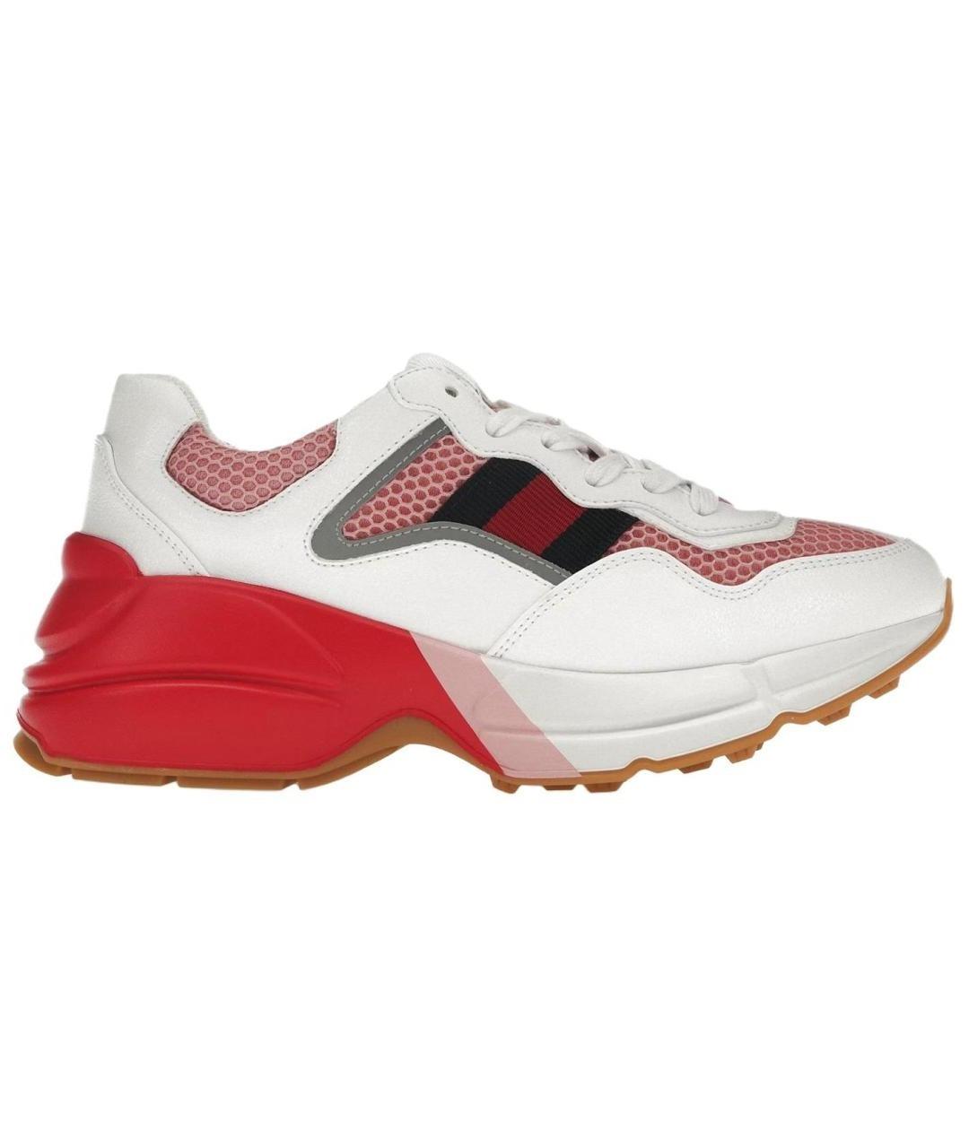 GUCCI Белые синтетические кроссовки, фото 1