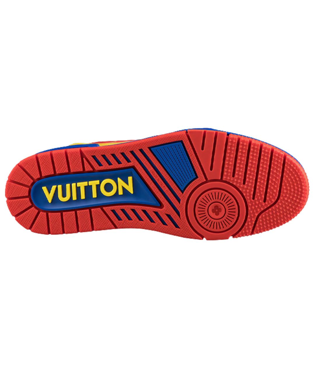 LOUIS VUITTON Мульти низкие кроссовки / кеды из лакированной кожи, фото 4