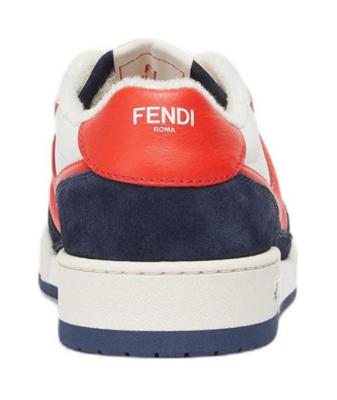 FENDI Кожаные низкие кроссовки / кеды, фото 5