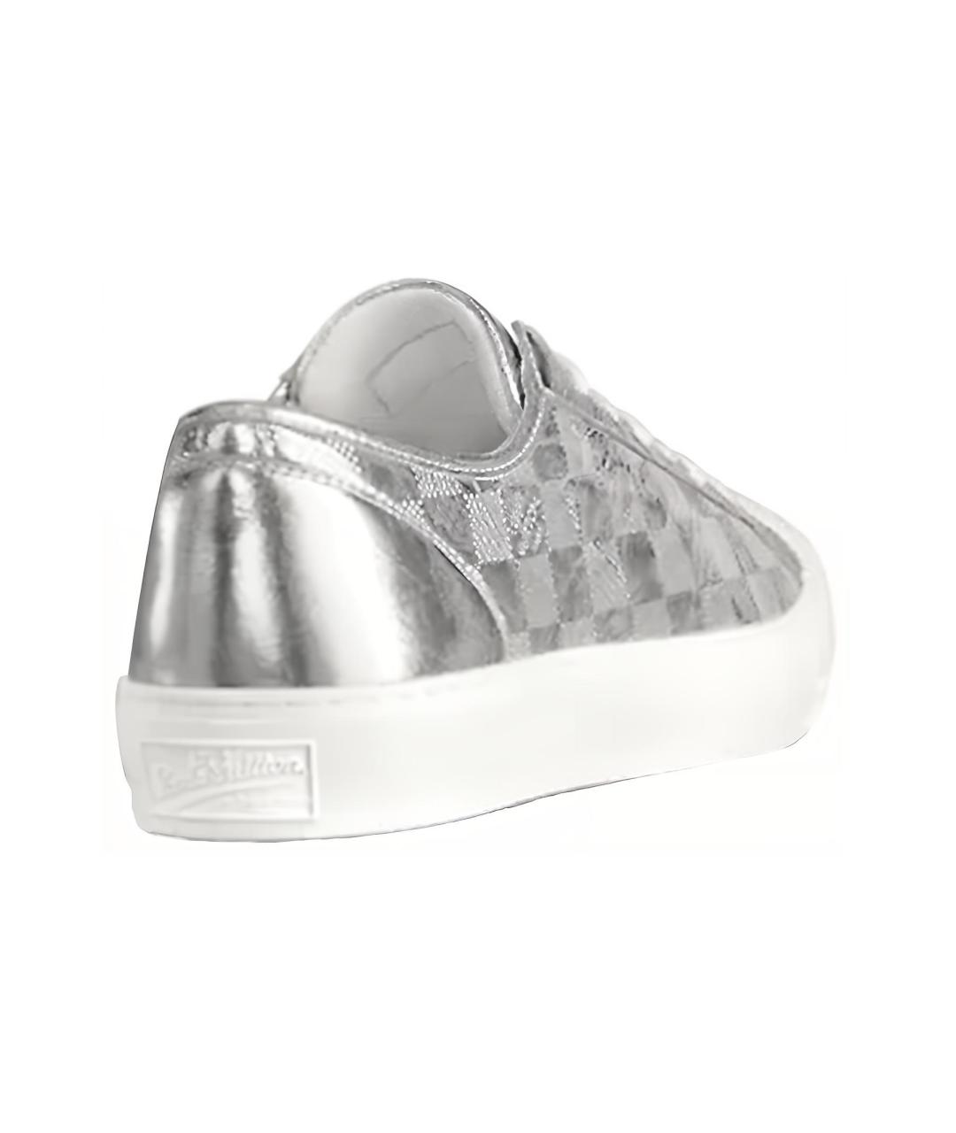 LOUIS VUITTON Серебряные низкие кроссовки / кеды, фото 5