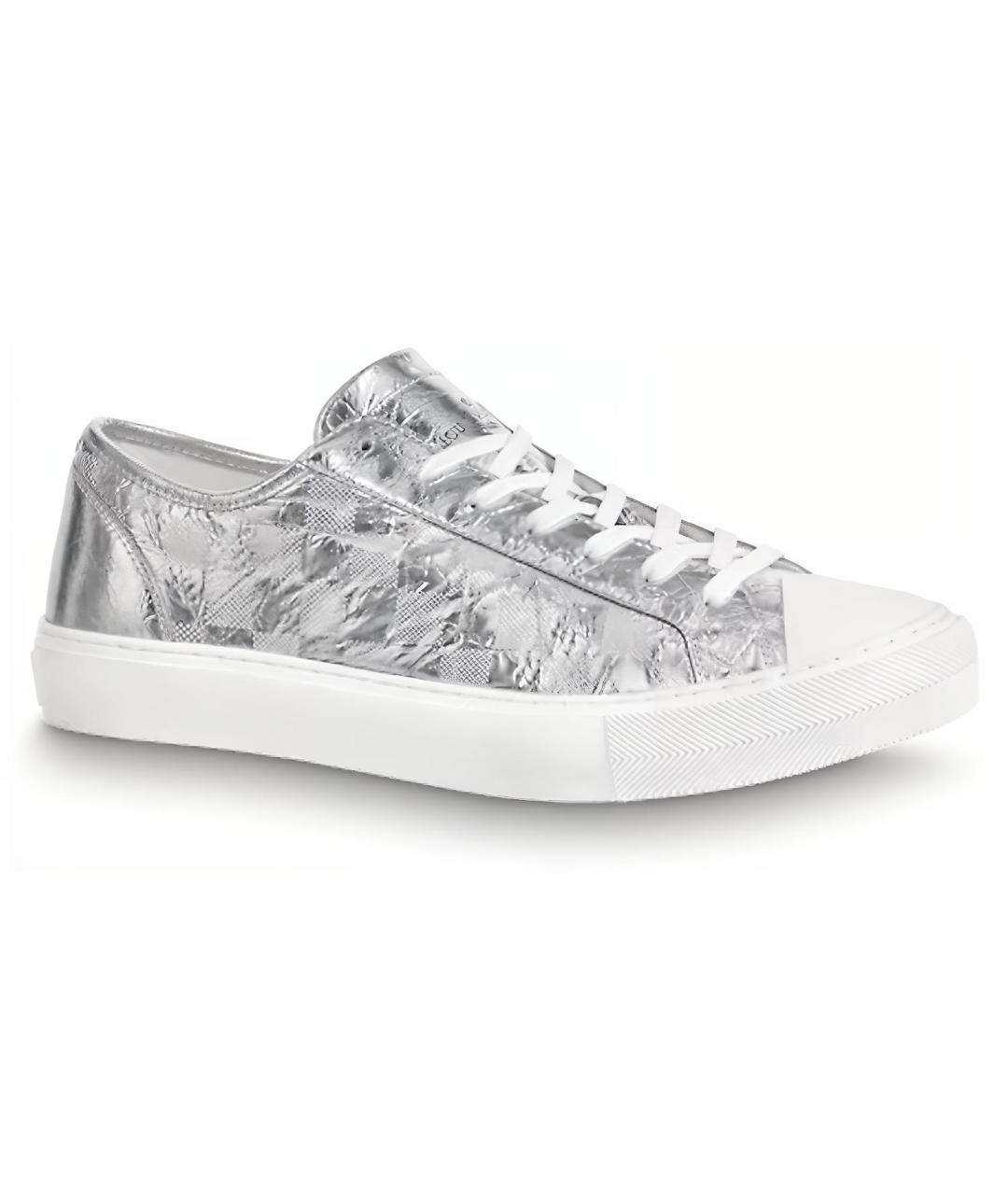 LOUIS VUITTON Серебряные низкие кроссовки / кеды, фото 6