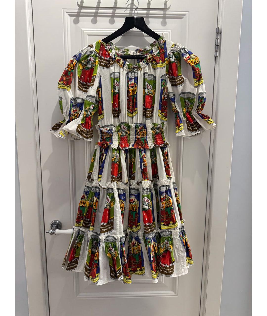 DOLCE&GABBANA Мульти хлопковый сарафан, фото 4