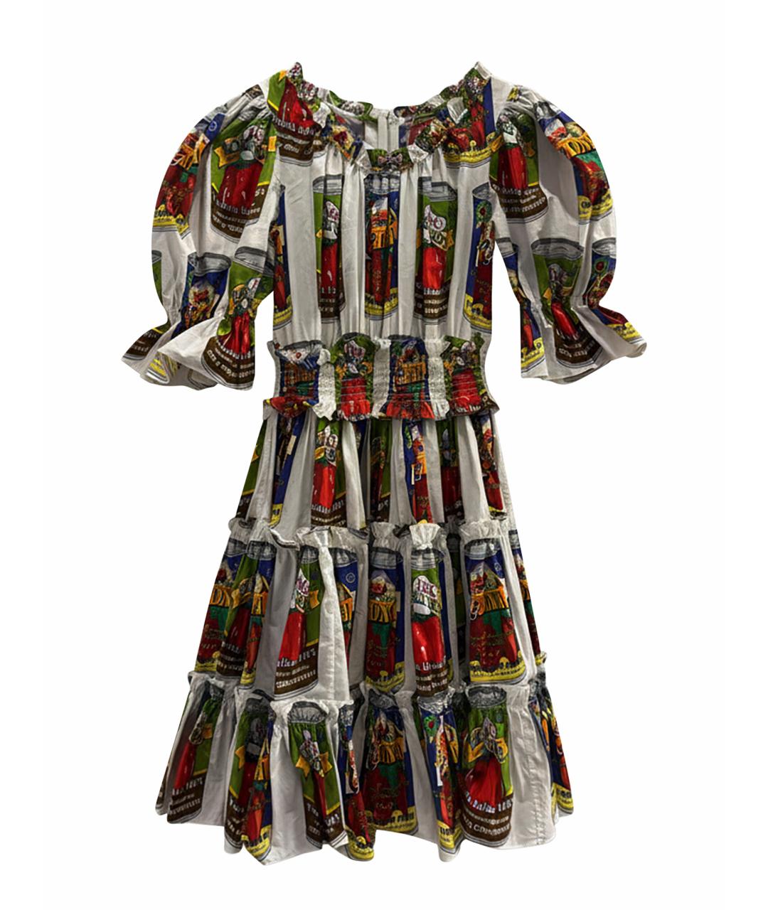 DOLCE&GABBANA Мульти хлопковый сарафан, фото 1