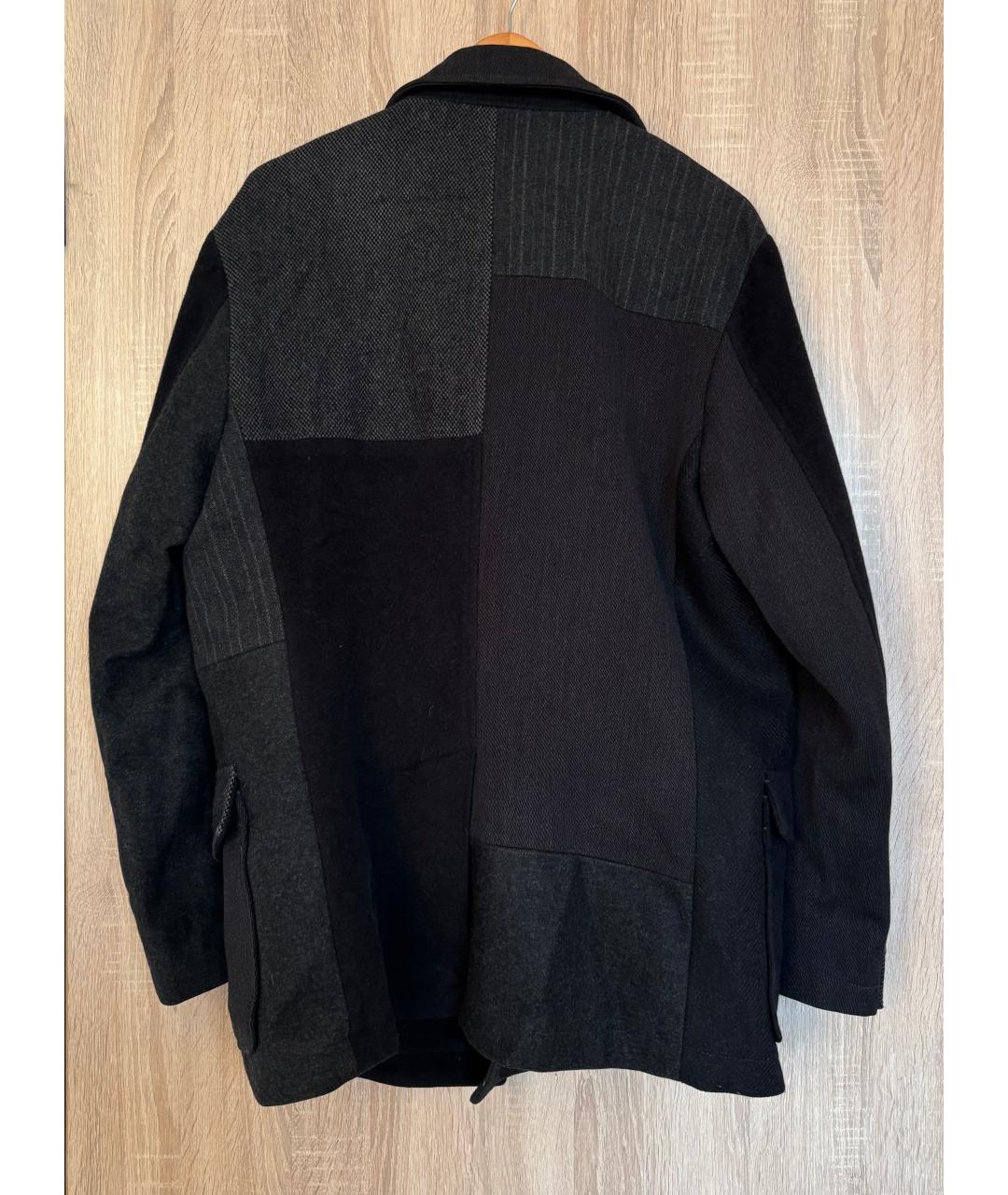 DOLCE&GABBANA Антрацитовое шерстяное пальто, фото 2