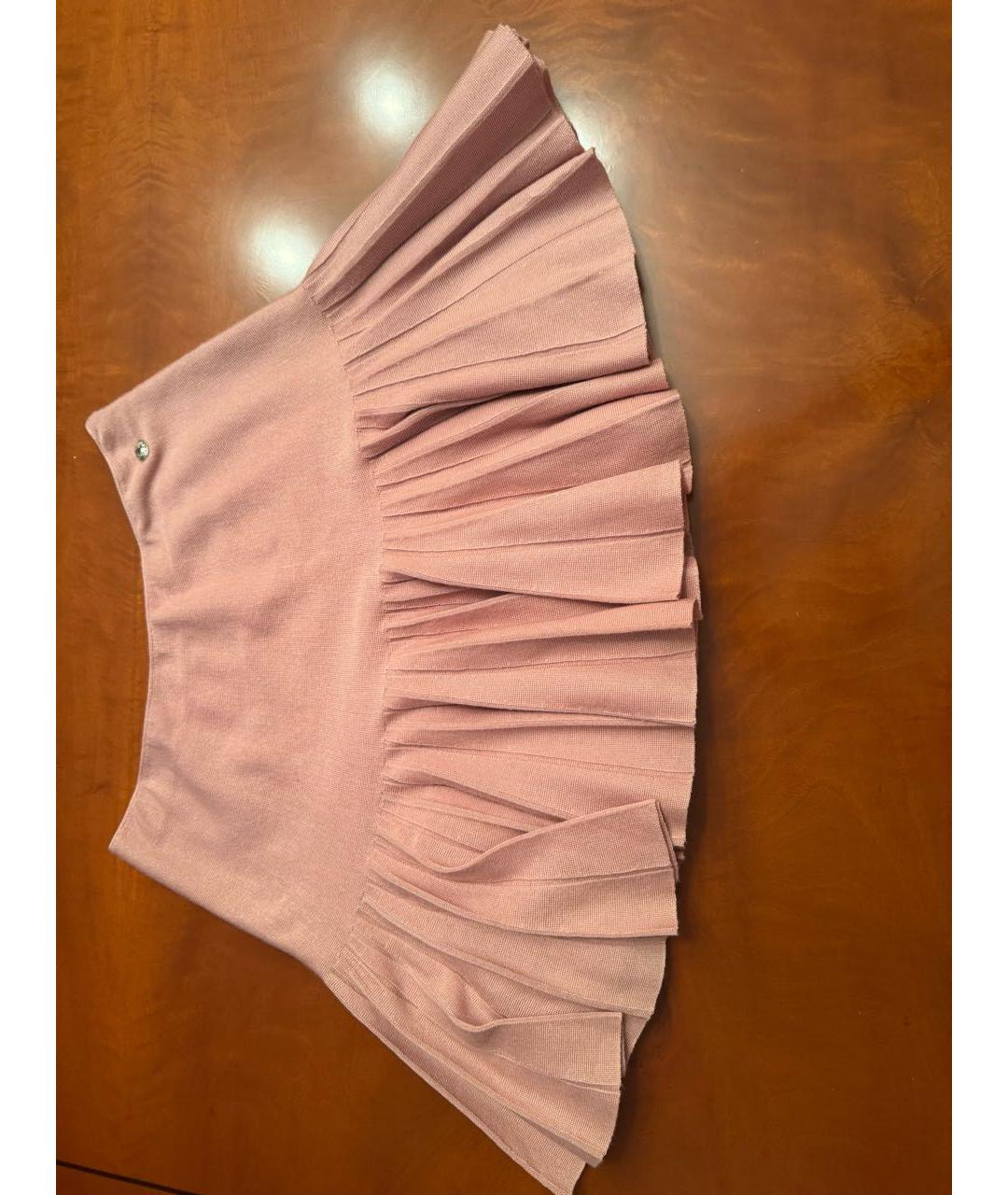 CHANEL Розовый шерстяной костюм с юбками, фото 4