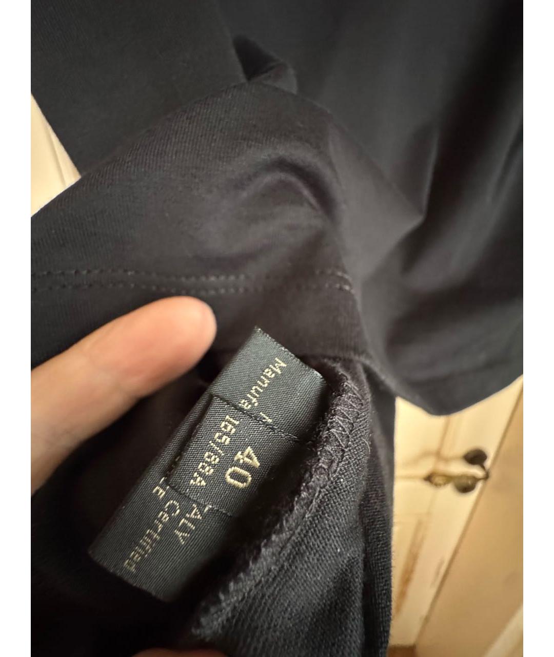 VERSUS VERSACE Черная хлопковая футболка, фото 5