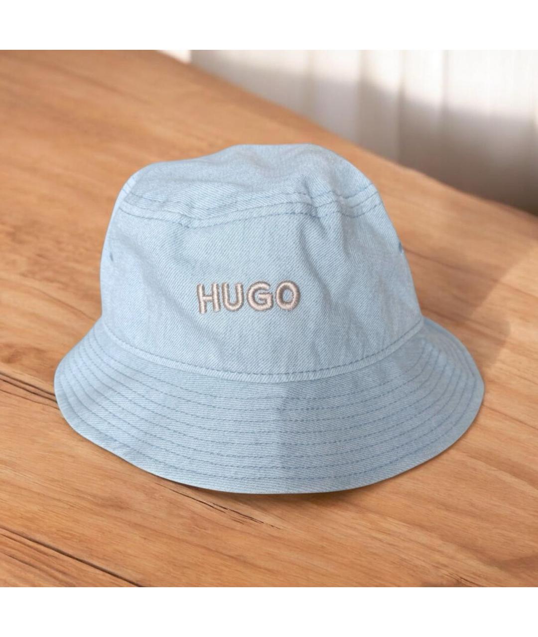 HUGO Голубая хлопковая панама, фото 6