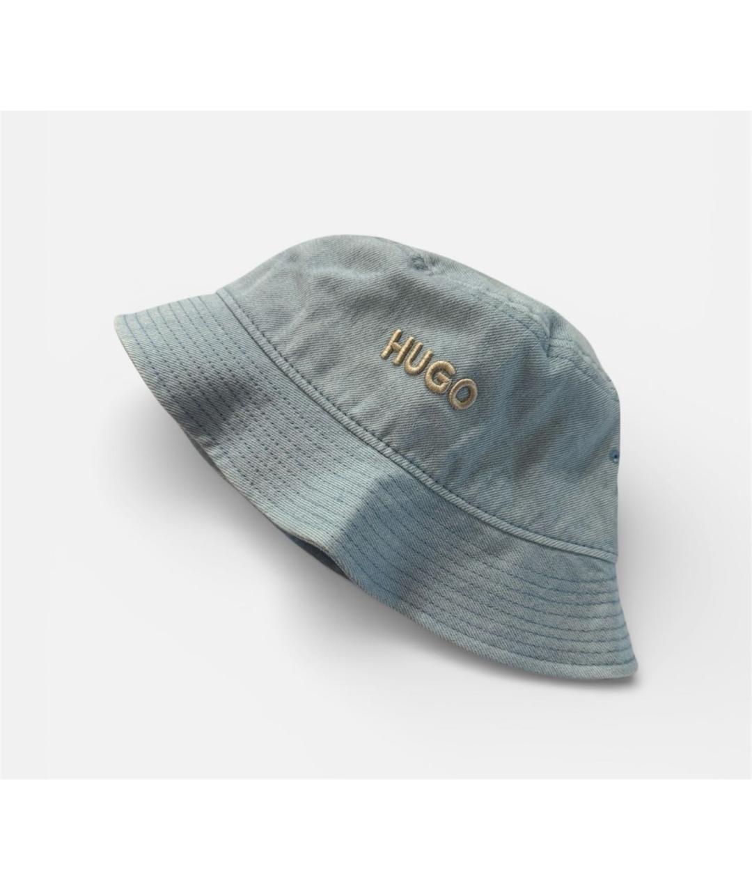 HUGO Голубая хлопковая панама, фото 2