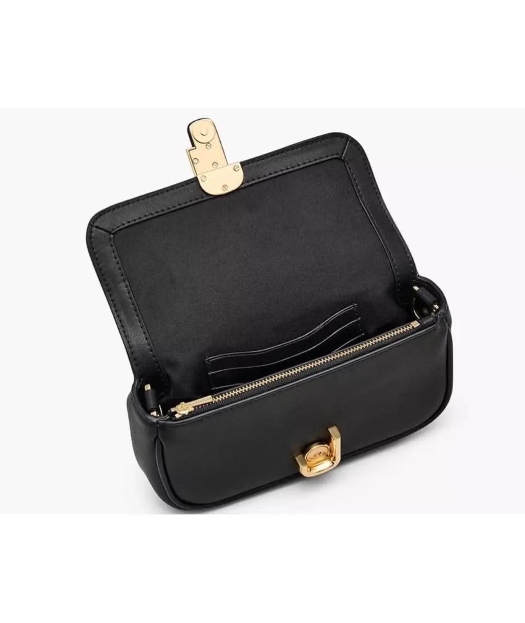 MARC JACOBS Черная кожаная сумка через плечо, фото 2