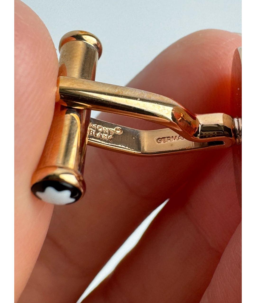 MONTBLANC Золотые позолоченные запонки, фото 6