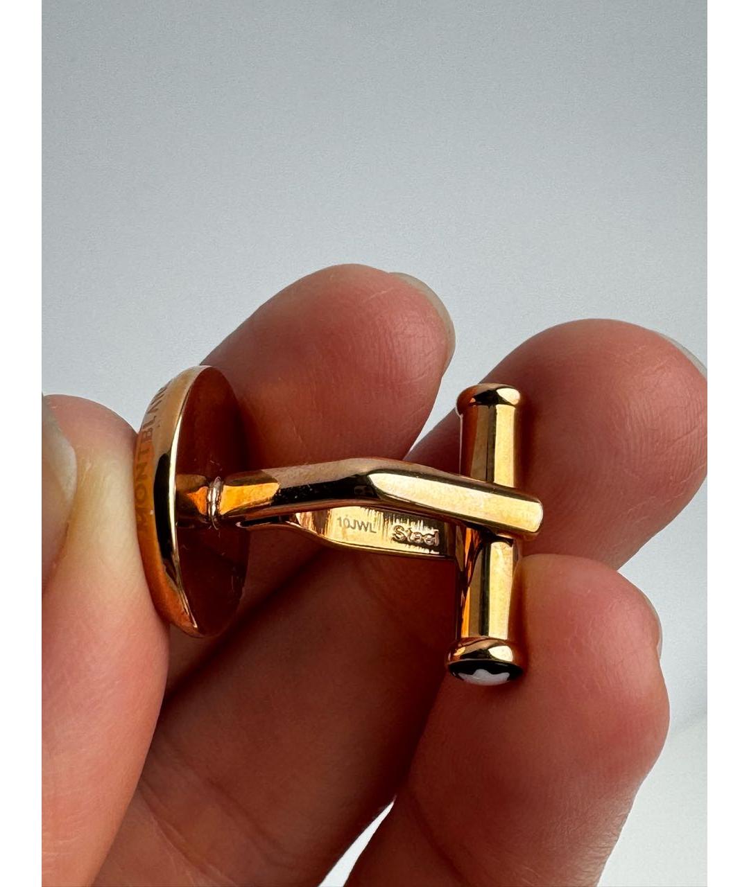 MONTBLANC Золотые позолоченные запонки, фото 7