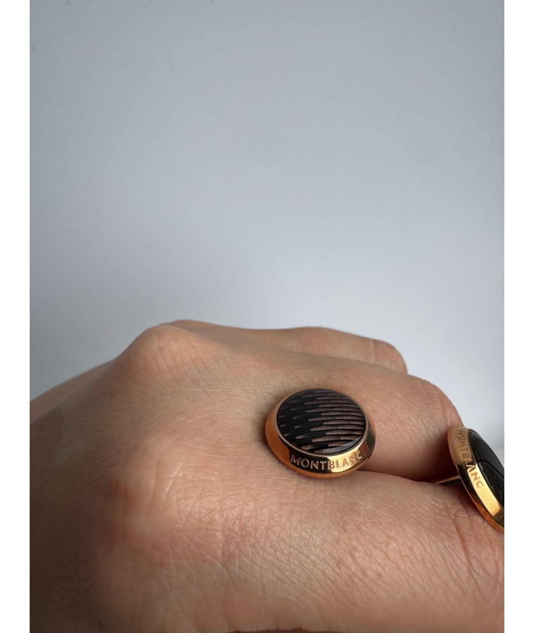 MONTBLANC Золотые позолоченные запонки, фото 4