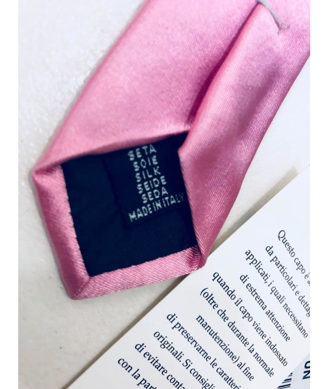 JOHN RICHMOND Розовый шелковый галстук, фото 4