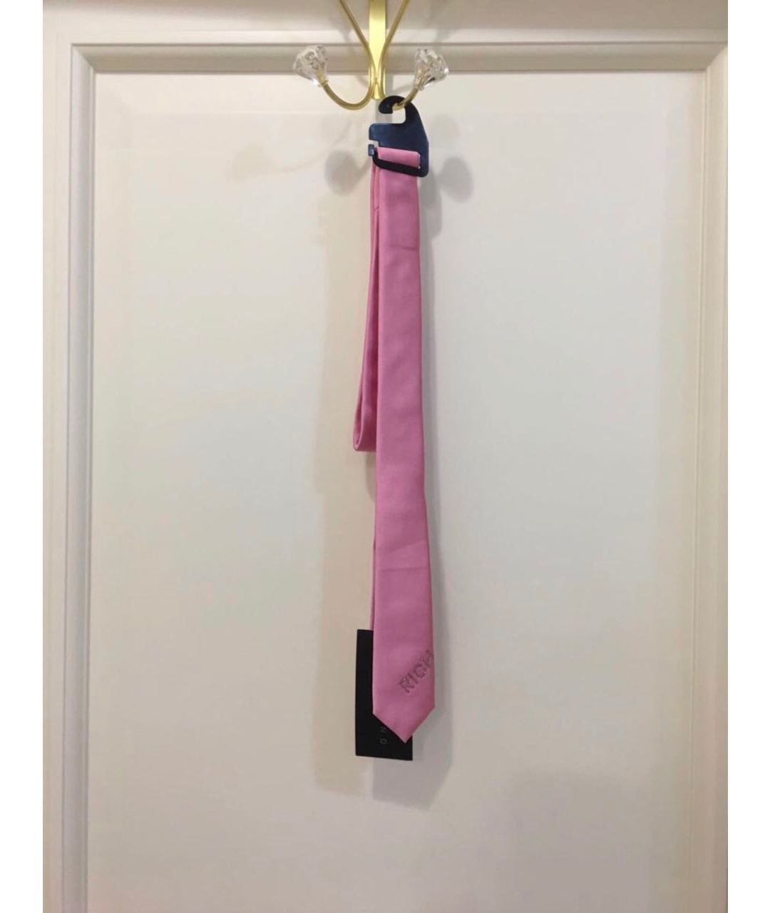 JOHN RICHMOND Розовый шелковый галстук, фото 5