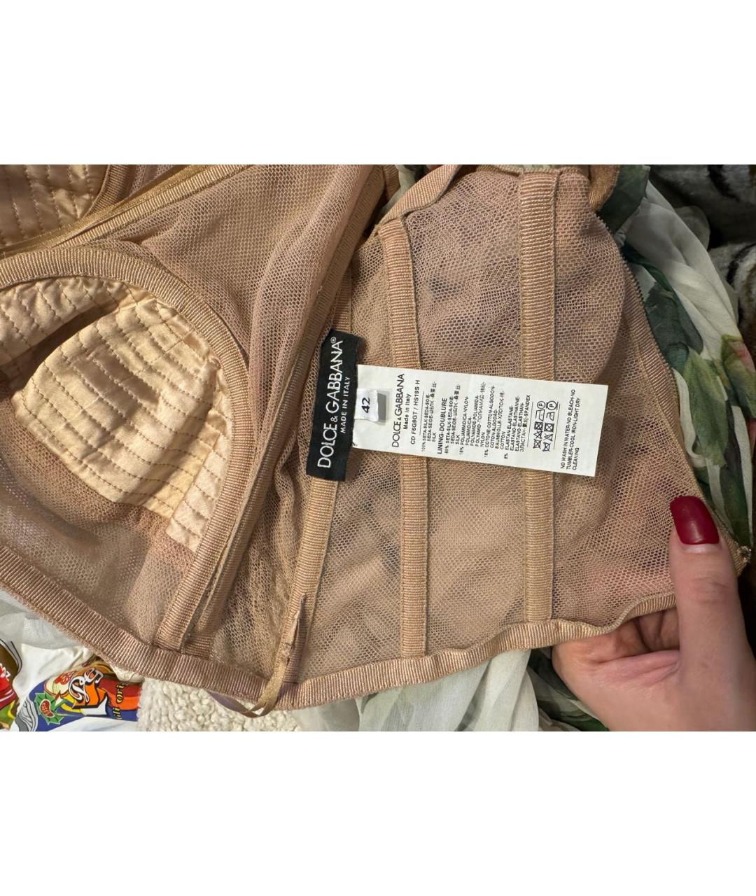 DOLCE&GABBANA Мульти шелковое повседневное платье, фото 6