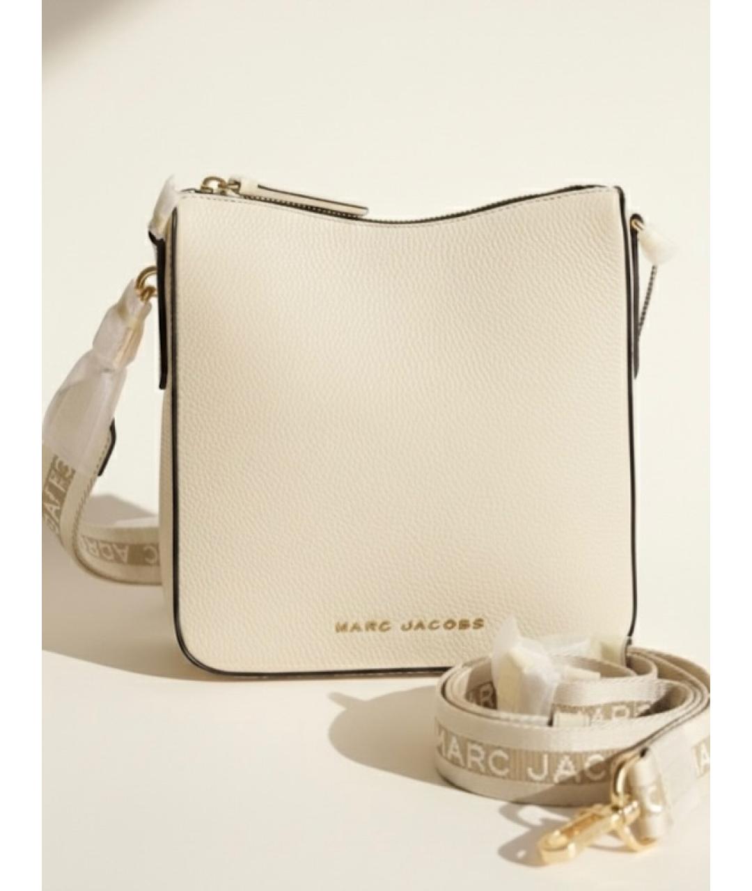 MARC JACOBS Бежевая кожаная сумка через плечо, фото 4
