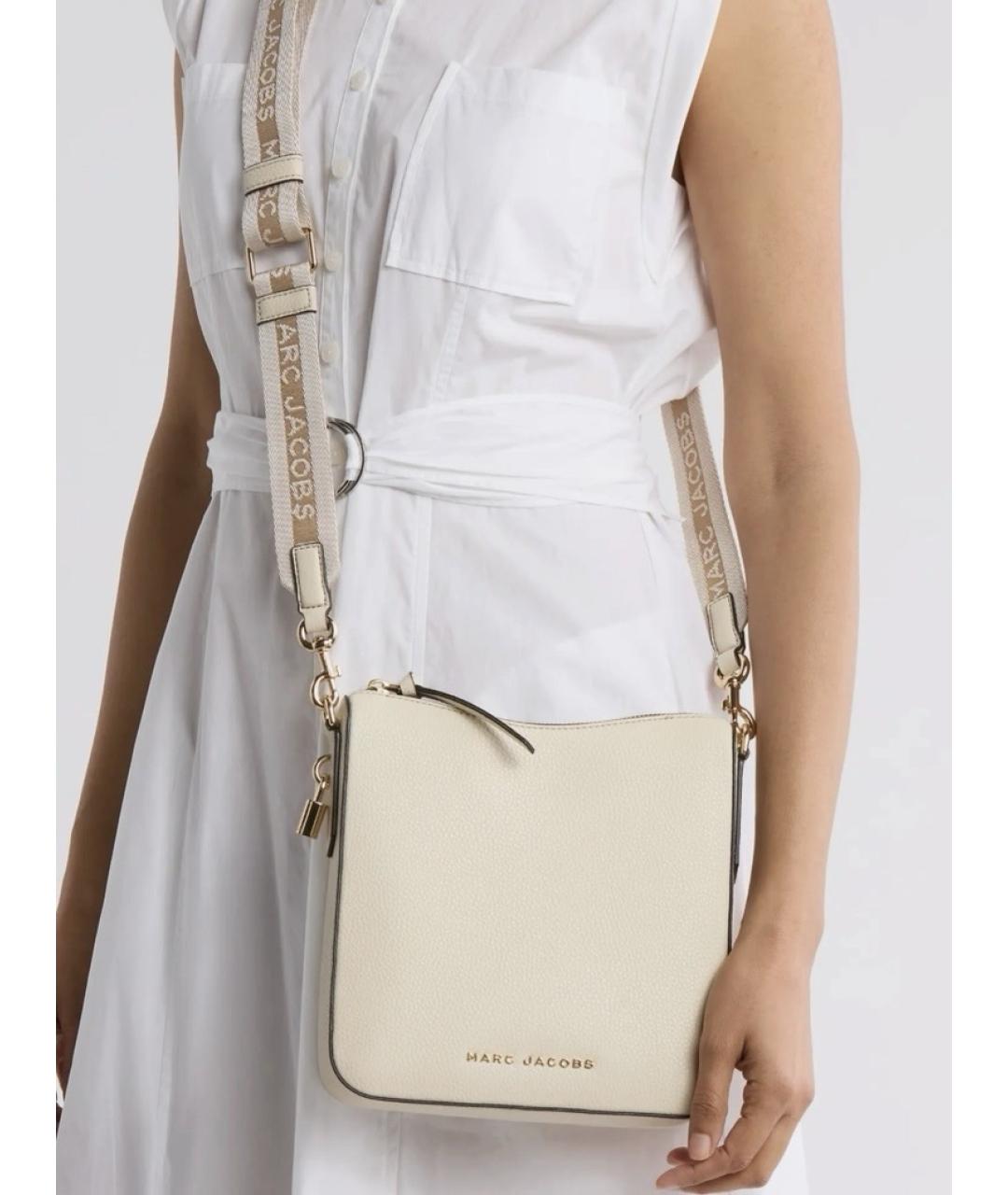 MARC JACOBS Бежевая кожаная сумка через плечо, фото 7