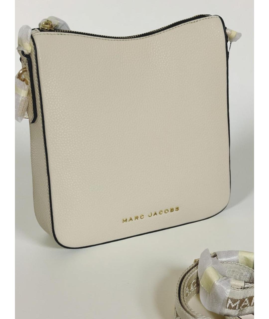 MARC JACOBS Бежевая кожаная сумка через плечо, фото 3
