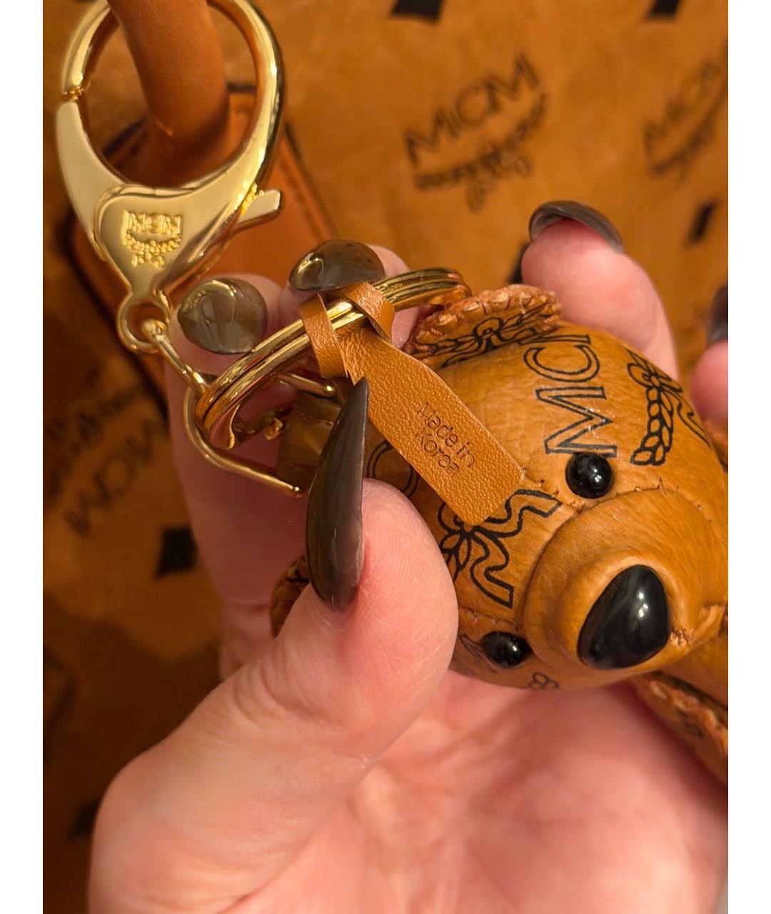 MCM Коричневая кожаная сумка тоут, фото 8