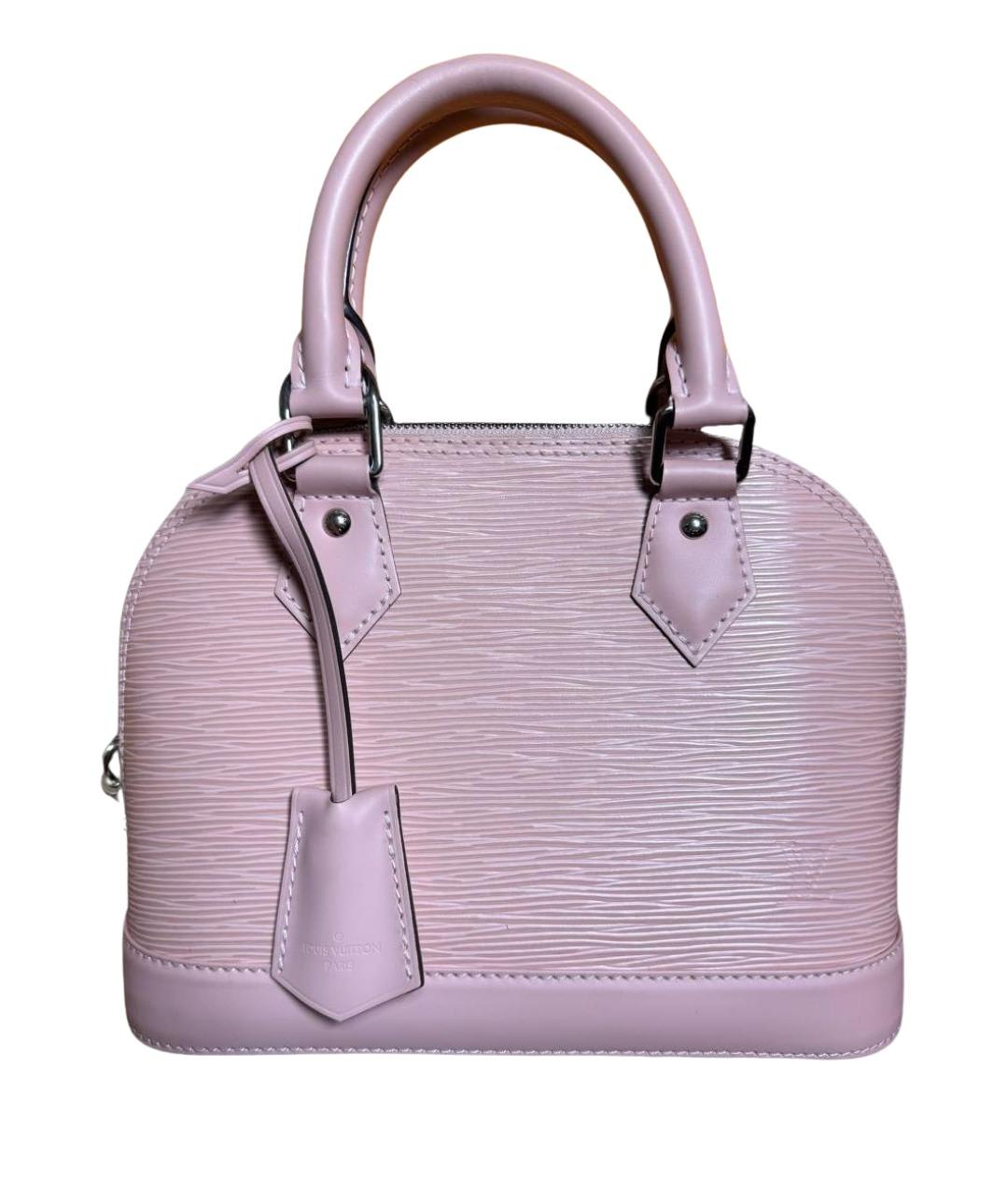 LOUIS VUITTON Розовая кожаная сумка с короткими ручками, фото 1