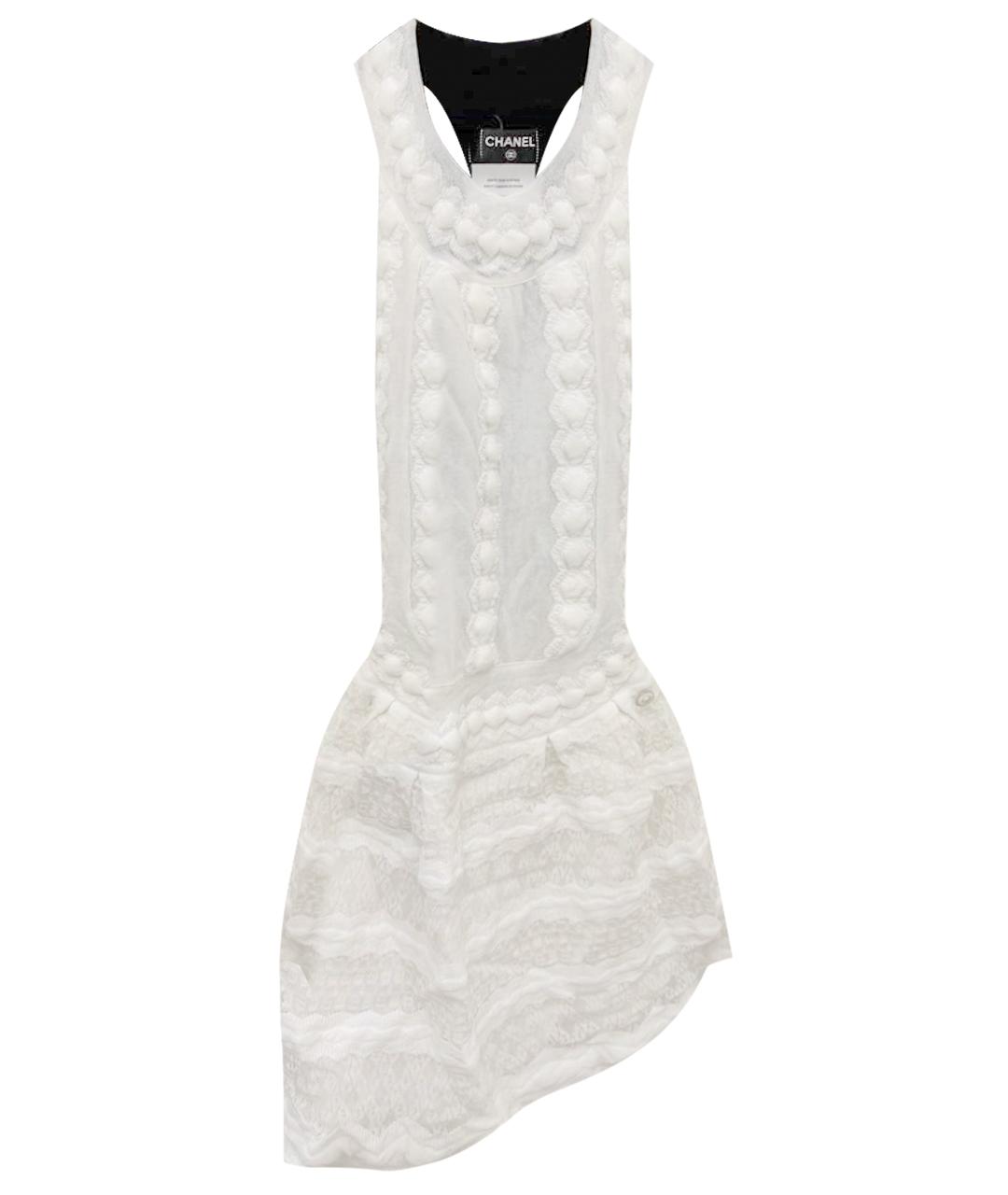 CHANEL Белое коктейльное платье, фото 1