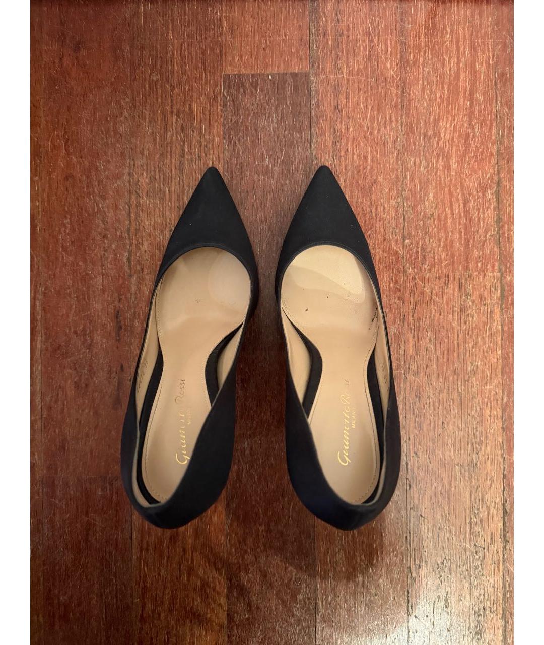 GIANVITO ROSSI Черные текстильные туфли, фото 6