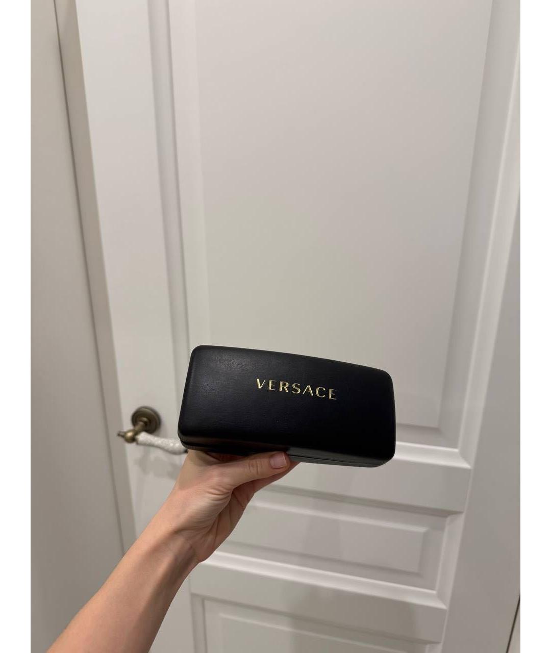 VERSACE Белые пластиковые солнцезащитные очки, фото 4